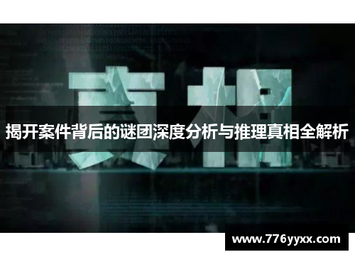 揭开案件背后的谜团深度分析与推理真相全解析