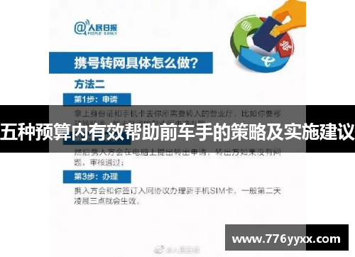 五种预算内有效帮助前车手的策略及实施建议